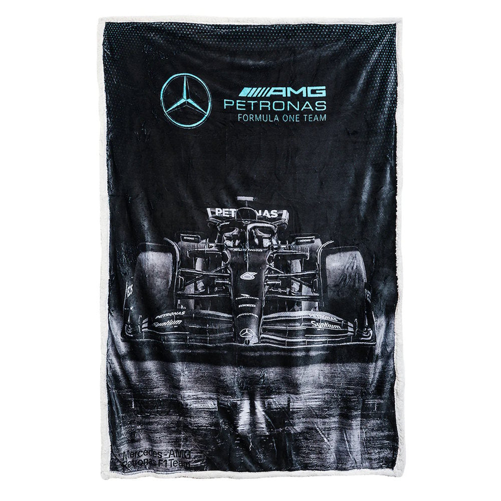 FORMULA ONE(F1) - Mercedes-AMG Petronas フリースブランケット(シェルパ裏地)|約47×59インチ